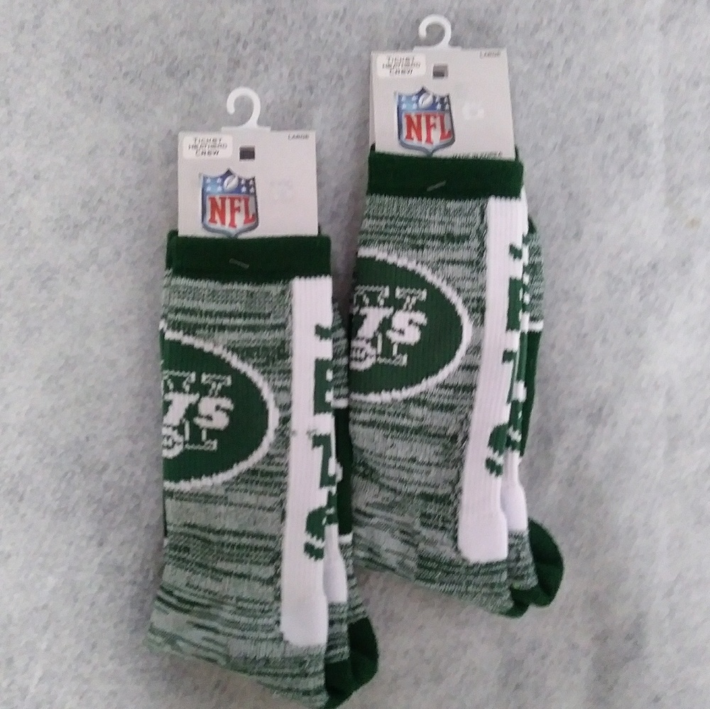 Set of 2 New York Jets Ticket Crew Socks